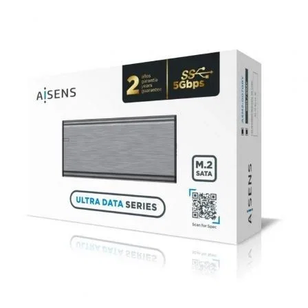 Aisens Caja Externa M.2 (NGFF) ASM2-007GRY SATA USB 3.1 Gen1 Gris